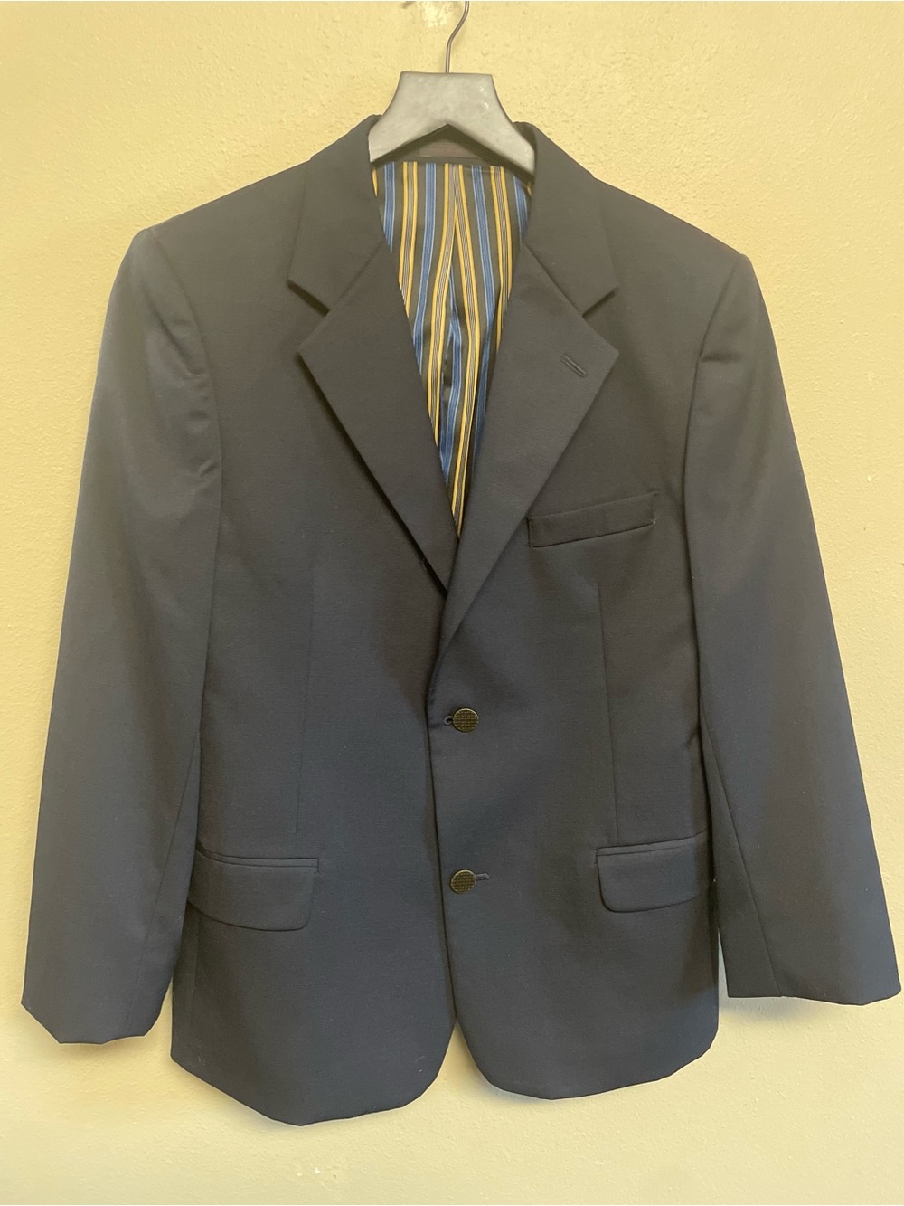 Hart Schaffner Marx Classic Boys Preppy Navy Blazer Gold Buttons